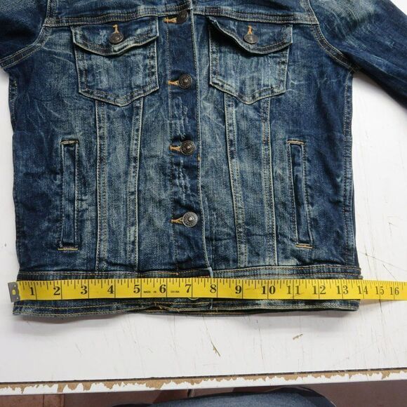 Just USA Jean Jacket Women's Size XS Blue Denim Long Sleeve - Picture 8 of 12